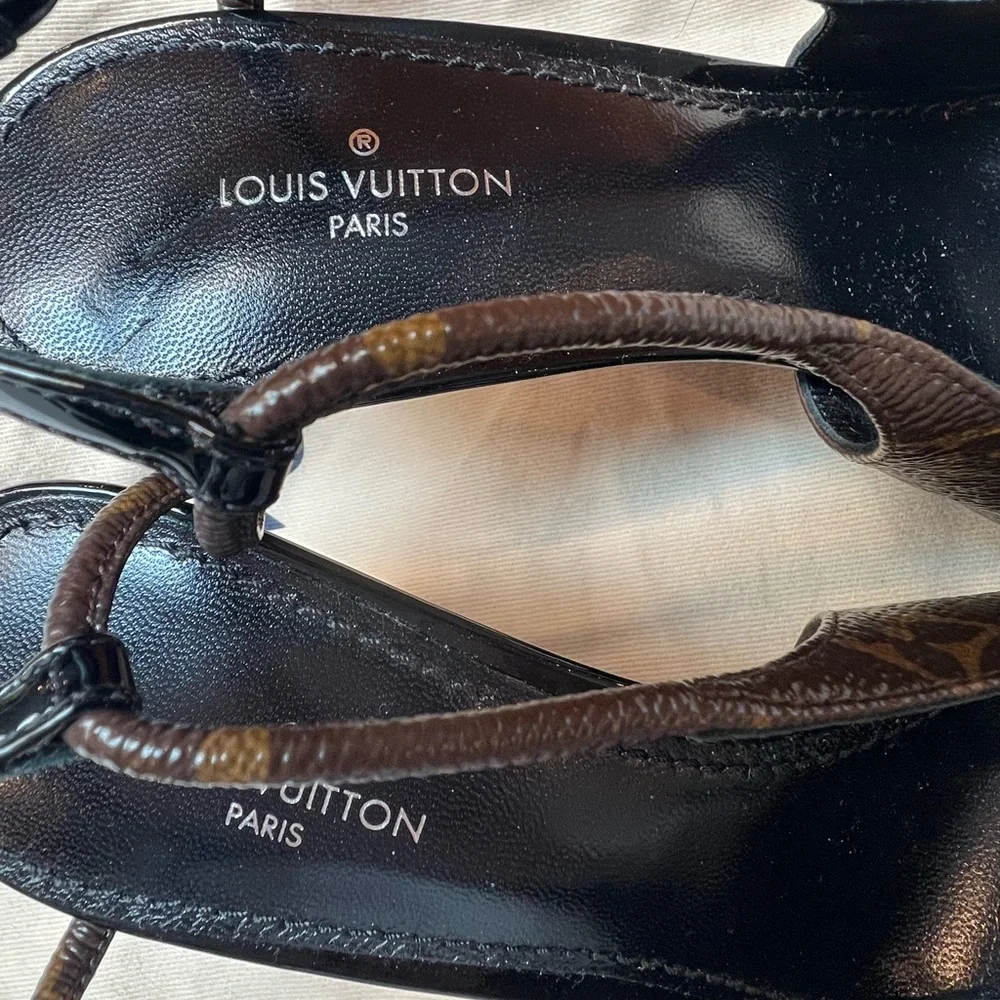 Louis Vuitton Cherie Monogram Brown Slingback Pumps - Picture 14 of 16